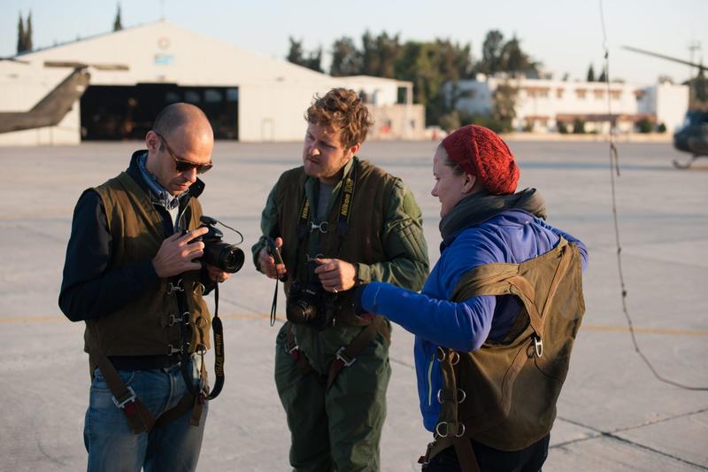 Team members Andrea Zerbini, Mat Dalton and Rebecca Banks going through pre-flight checks. APAAME_20151001_RHB-0003 Team members Andrea Zerbini, Mat Dalton and Rebecca Banks going through pre-flight checks. APAAME_20151001_RHB-0003