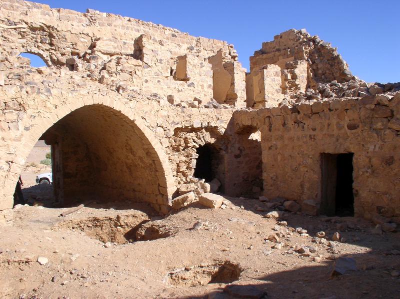 Figure 5. The internal structure of Fassu’ah Fort. Image, J B Winterburn, 2009.